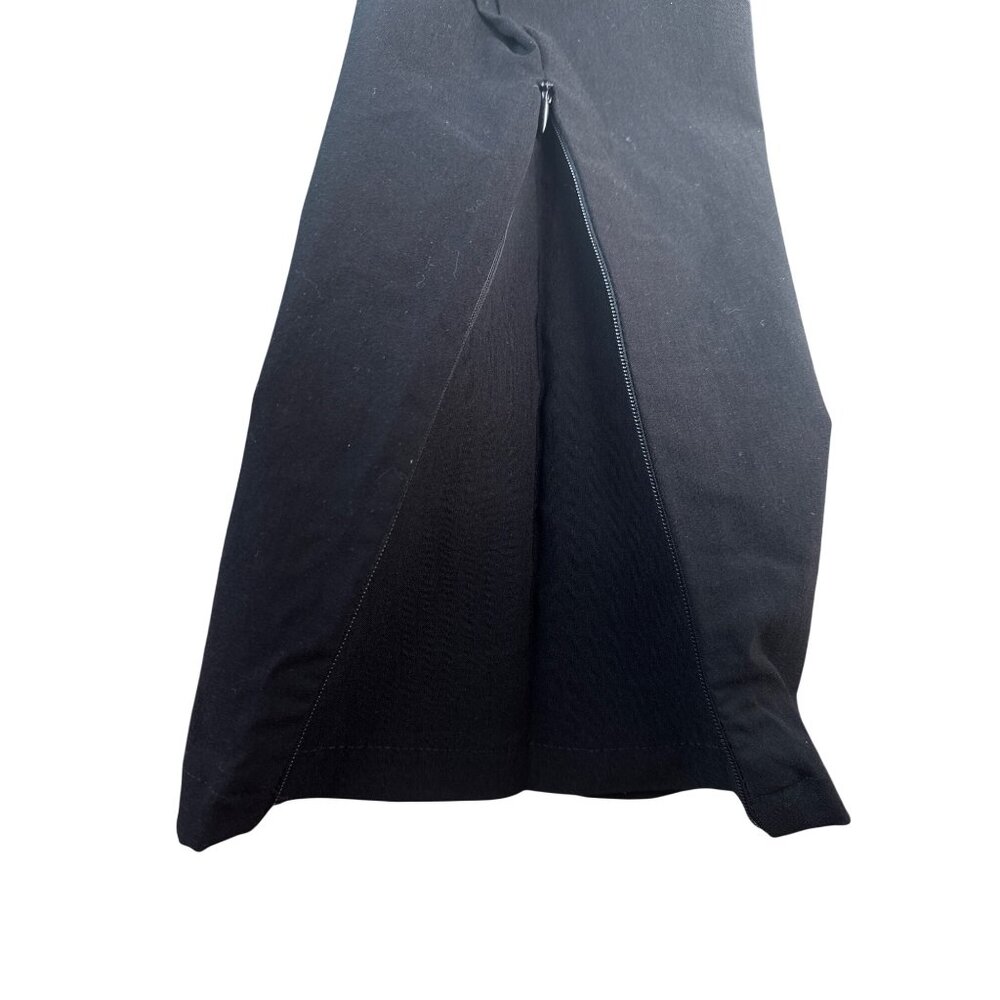 ZARA Black XL High-Rise Leggings With Ankle Zippers Comfy New - Picture 9 of 13